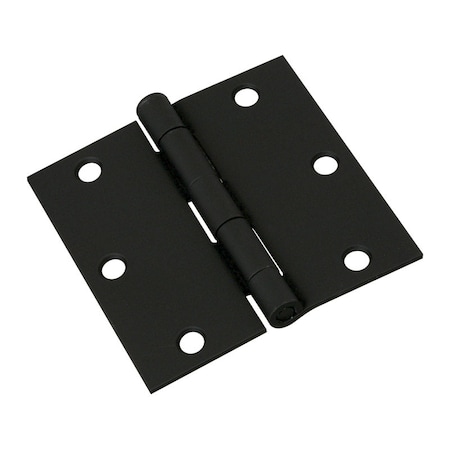 National Hardware National Hardware 3-1/2 in. L Black Door Hinge 1 pk N241-190